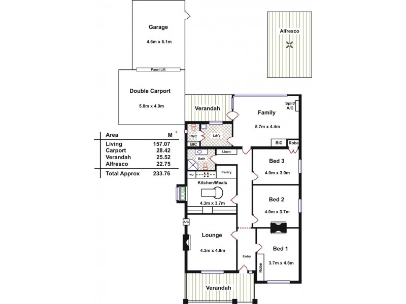 4 Narinna Avenue, Cumberland Park SA 5041 Floorplan