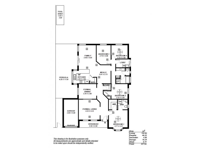 2 Fuschia Street, Huntfield Heights SA 5163 Floorplan