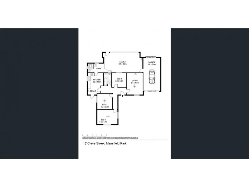 17 Cleve Street, Mansfield Park SA 5012 Floorplan