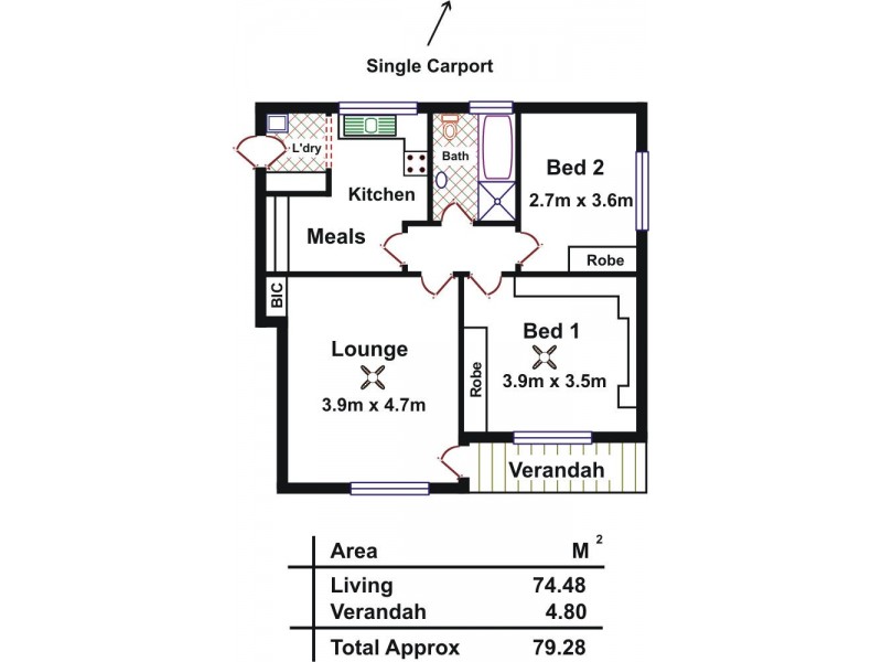 3/8 Overbury Drive, Clarence Park SA 5034 Floorplan