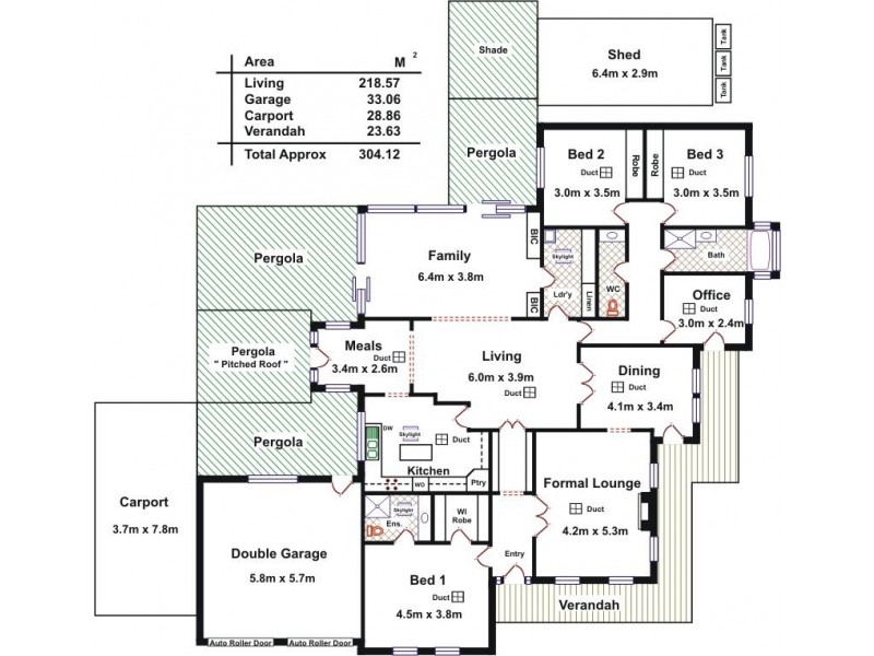 6 Tacoma Boulevard, Pasadena SA 5042 Floorplan