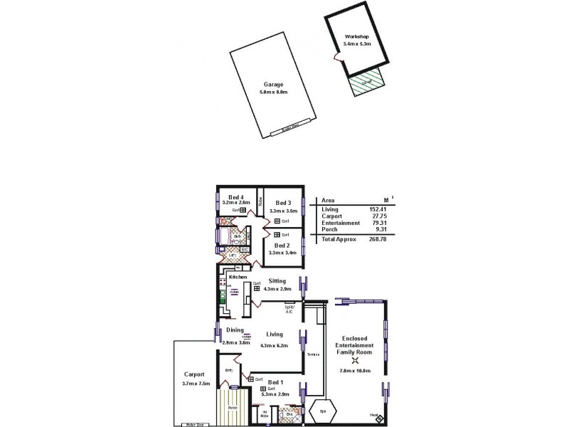 9 Crane Avenue, Coromandel Valley SA 5051 Floorplan