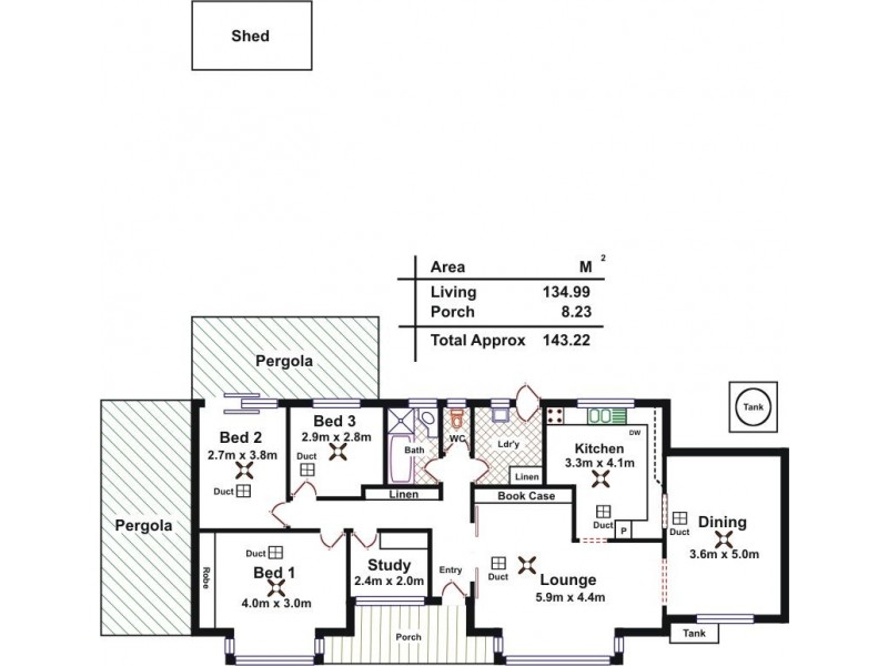 24 Kingston Avenue, Daw Park SA 5041 Floorplan