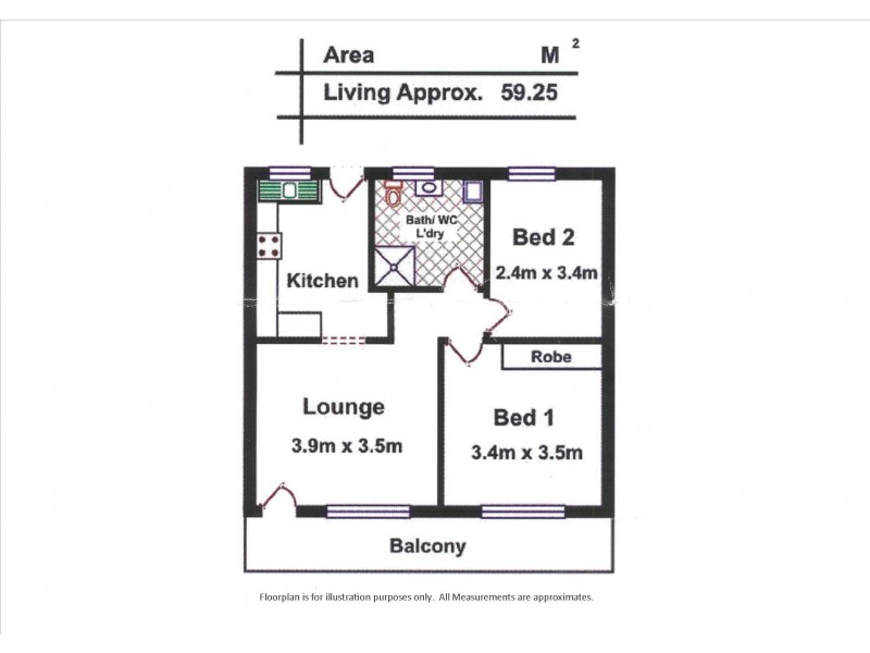78/3 Noblet Street, Findon SA 5023 Floorplan