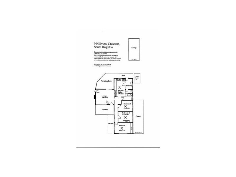 9 Hillview Crescent, South Brighton SA 5048 Floorplan