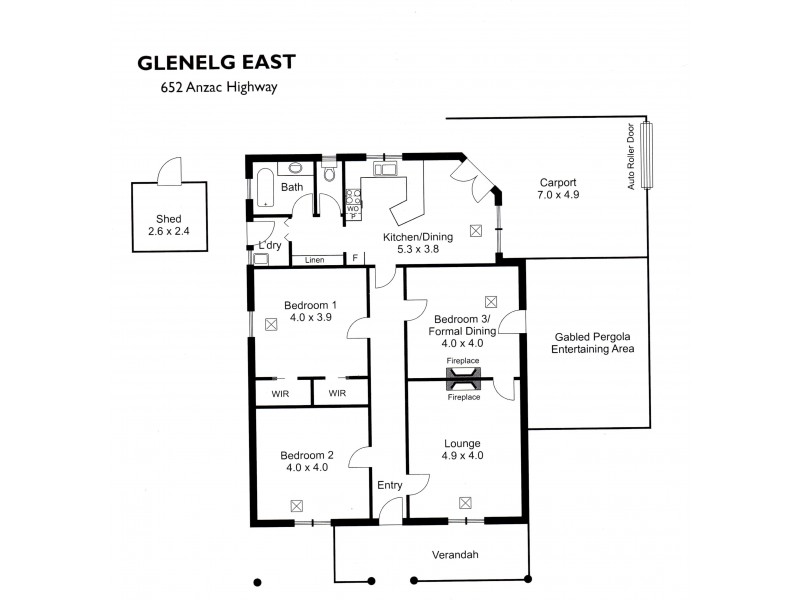 652 Anzac Highway, Glenelg East SA 5045 Floorplan