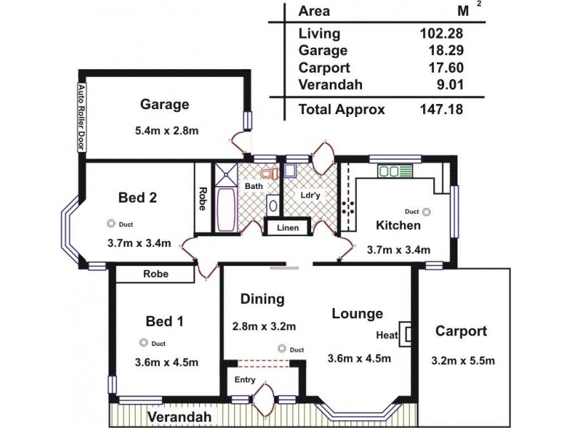 1/8 Montrose Ave, Netherby SA 5062 Floorplan
