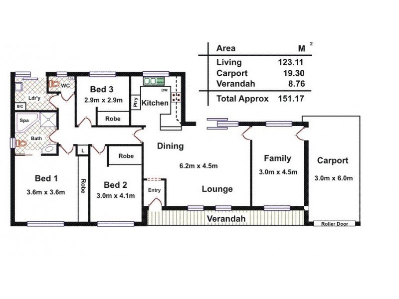 26 Wingfield Street, Clovelly Park SA 5042 Floorplan