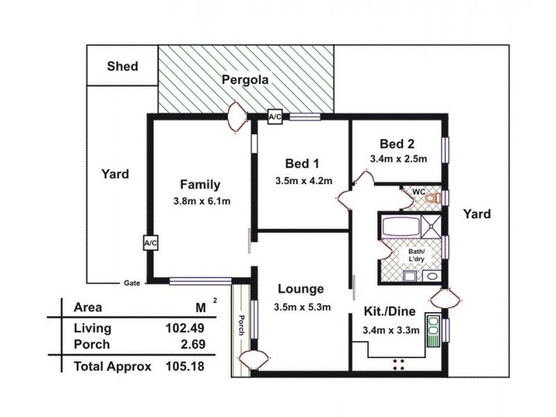 4/241 Cross Road, Cumberland Park SA 5041 Floorplan