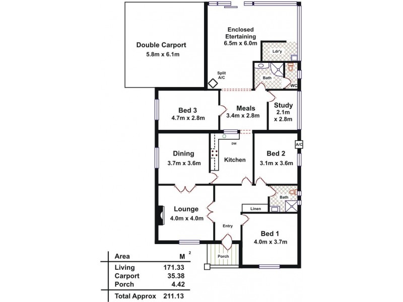 61 The Grove, Lower Mitcham SA 5062 Floorplan
