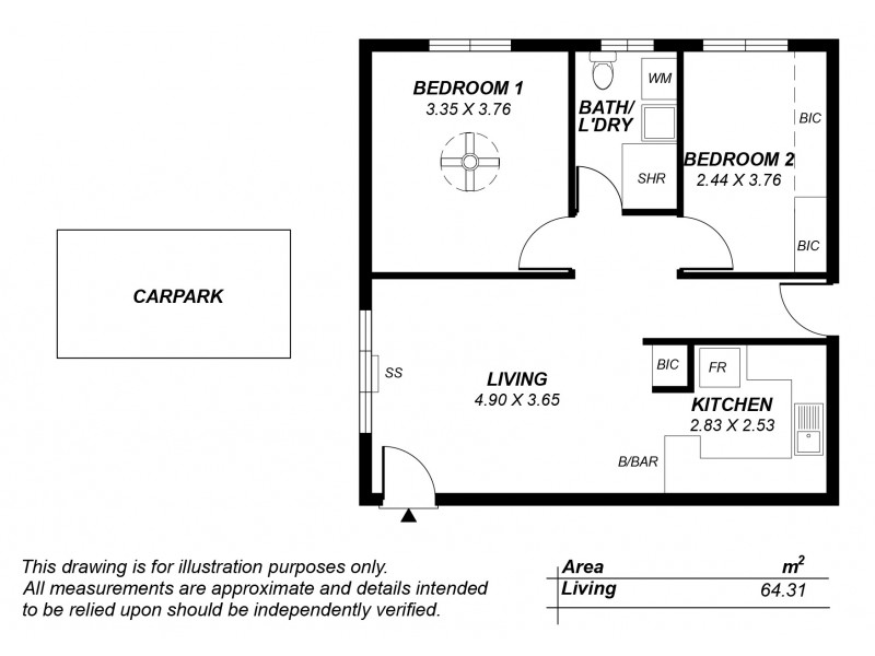 26/185 Tapleys Hill Road, Seaton SA 5023 Floorplan