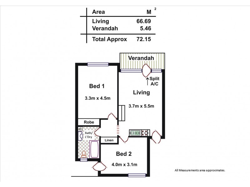 2/123 Cross Road, Hawthorn SA 5062 Floorplan
