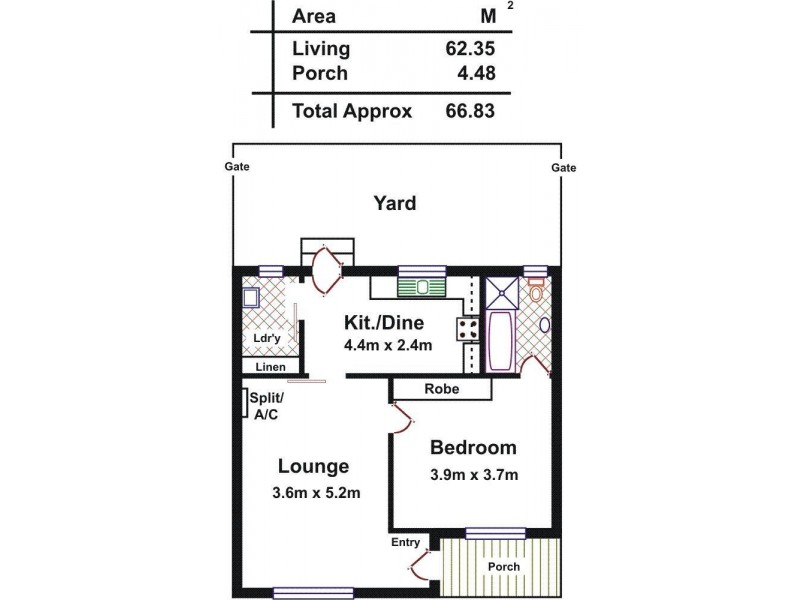 3/7 Kingston Avenue, Daw Park SA 5041 Floorplan