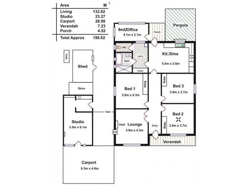 3 Ontario Avenue, Panorama SA 5041 Floorplan
