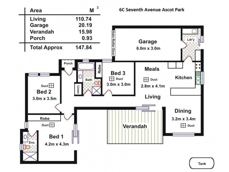 6C and 6D Seventh Avenue, Ascot Park SA 5043 Floorplan