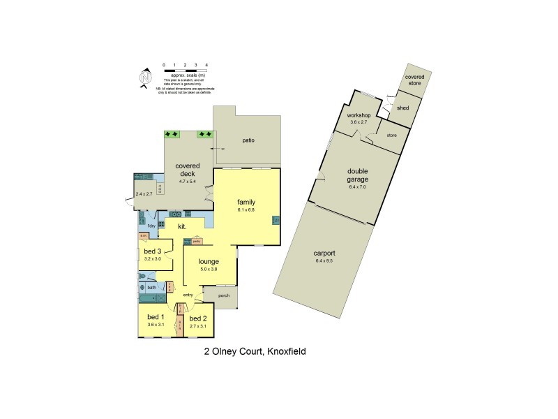 2 Olney Court, Knoxfield VIC 3180 Floorplan