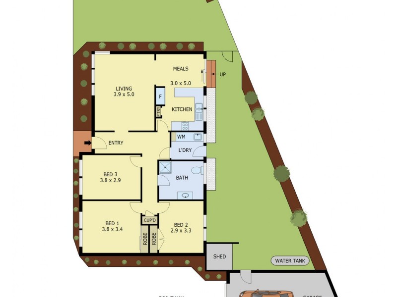 1/23 Christie Street, Knoxfield VIC 3180 Floorplan