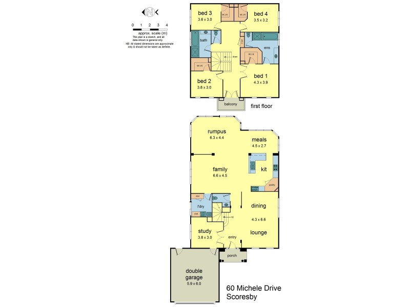 60 Michele Drive, Scoresby VIC 3179 Floorplan