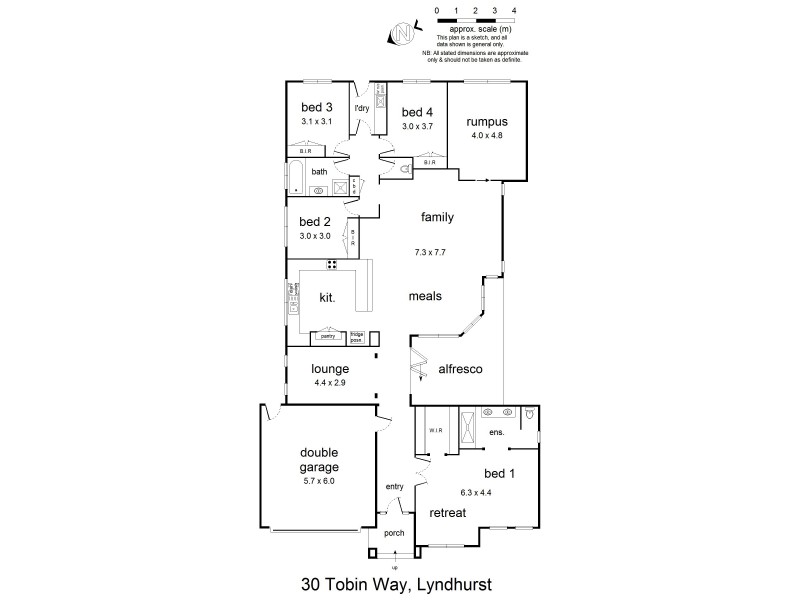 30 Tobin Way, Lyndhurst VIC 3975 Floorplan