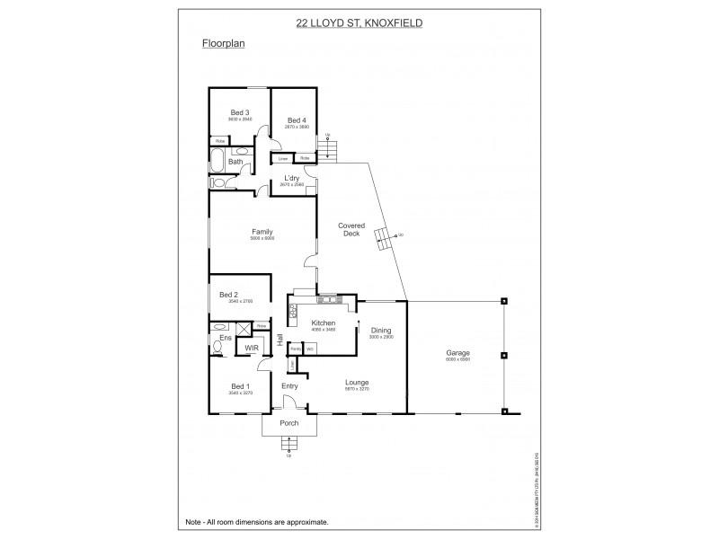 22 Lloyd Street, Knoxfield VIC 3180 Floorplan