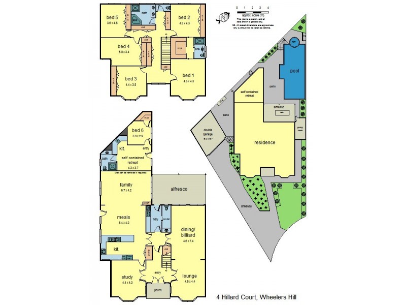 4 Hillard Court, Wheelers Hill VIC 3150 Floorplan