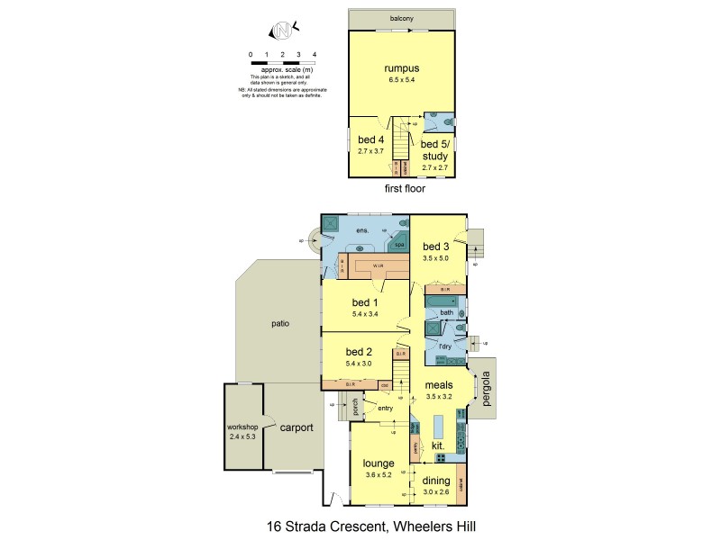 16 Strada Crescent, Wheelers Hill VIC 3150 Floorplan