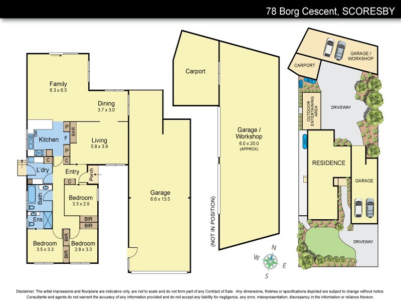 78 Borg Crescent, Scoresby VIC 3179 Floorplan