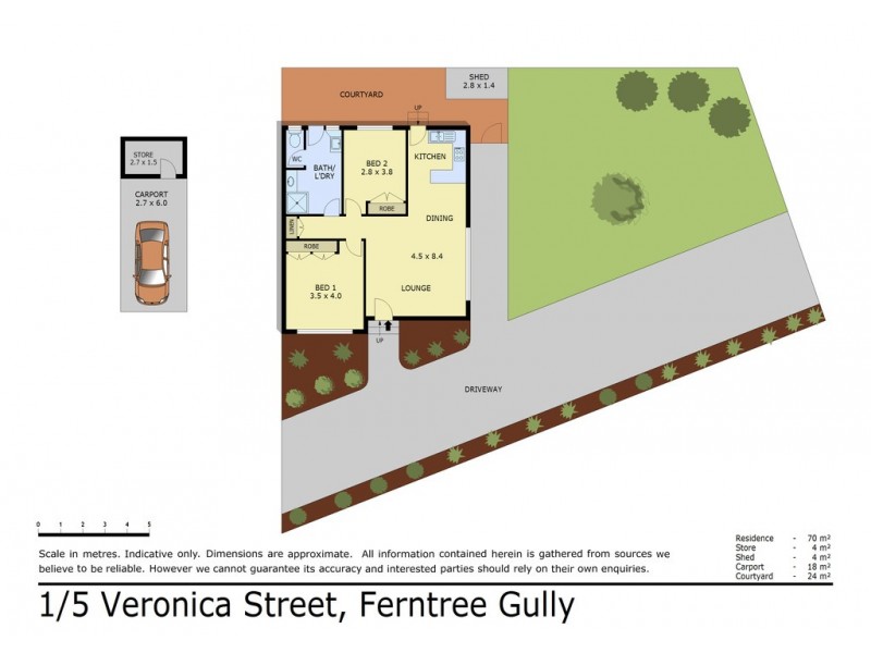 1/5 Veronica Street, Ferntree Gully VIC 3156 Floorplan