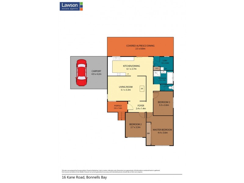 16 Kane Road, Bonnells Bay NSW 2264 Floorplan