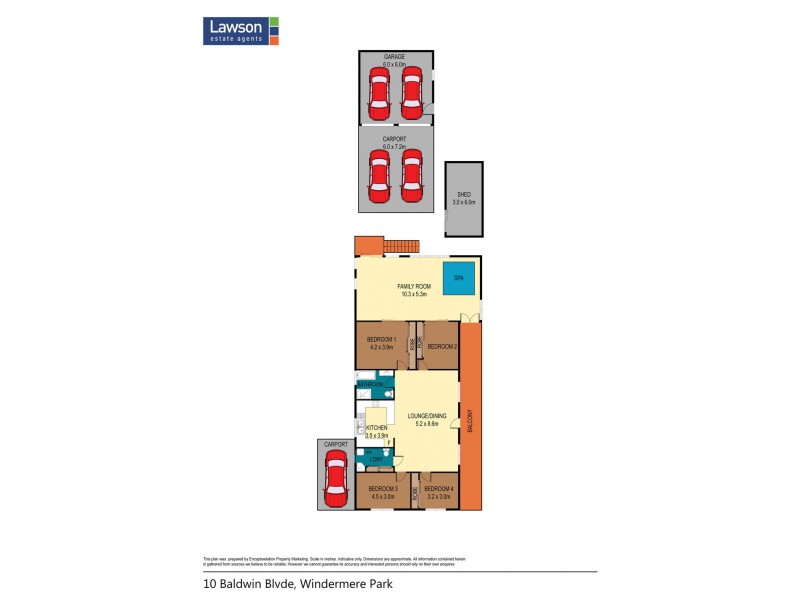 10 Baldwin Boulevard, Windermere Park NSW 2264 Floorplan