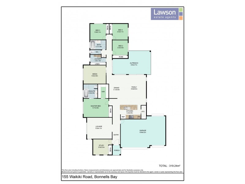 155 Waikiki Road, Bonnells Bay NSW 2264 Floorplan