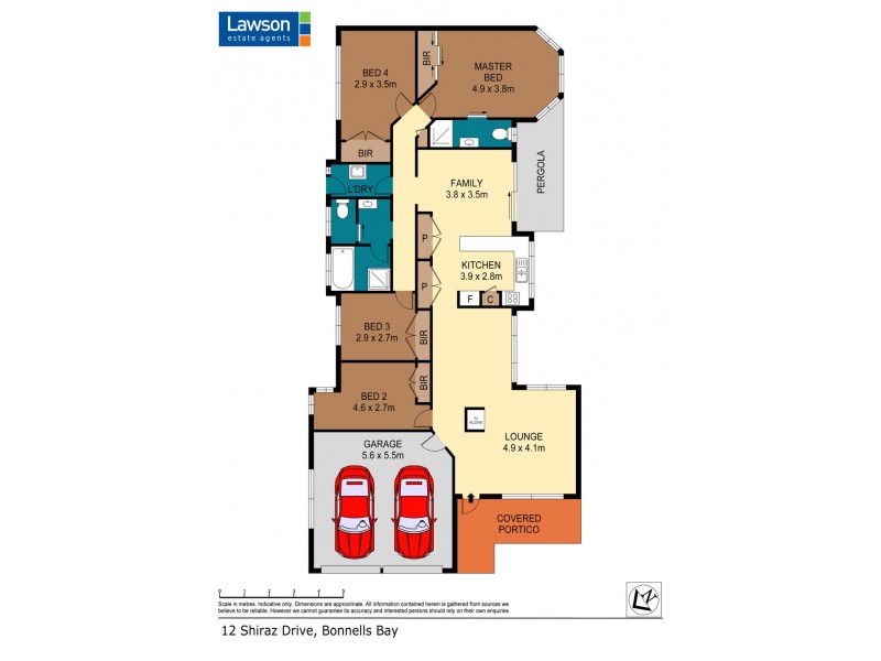12 Shiraz Drive, Bonnells Bay NSW 2264 Floorplan
