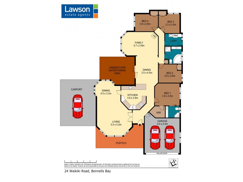 24 Waikiki Road, Bonnells Bay NSW 2264 Floorplan