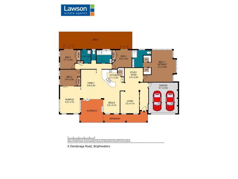 6 Dandaraga Road, Brightwaters NSW 2264 Floorplan