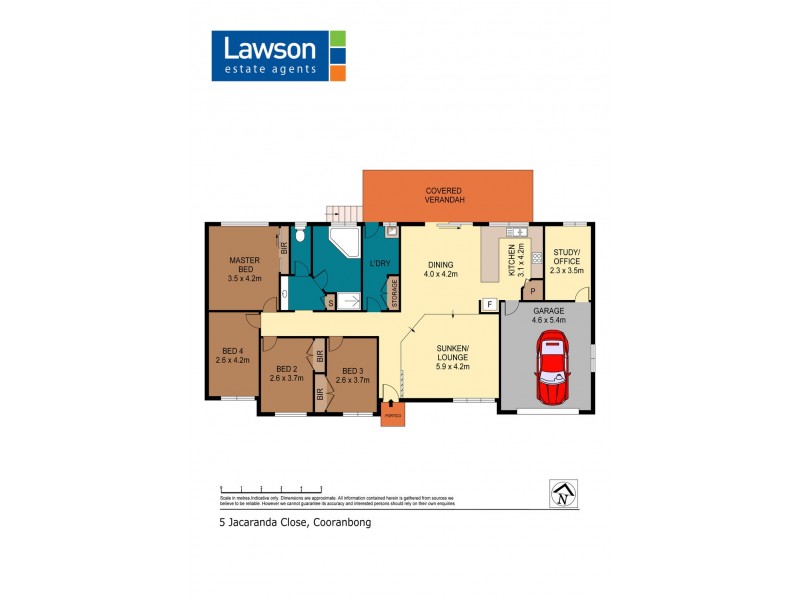 5 Jacaranda Close, Cooranbong NSW 2265 Floorplan