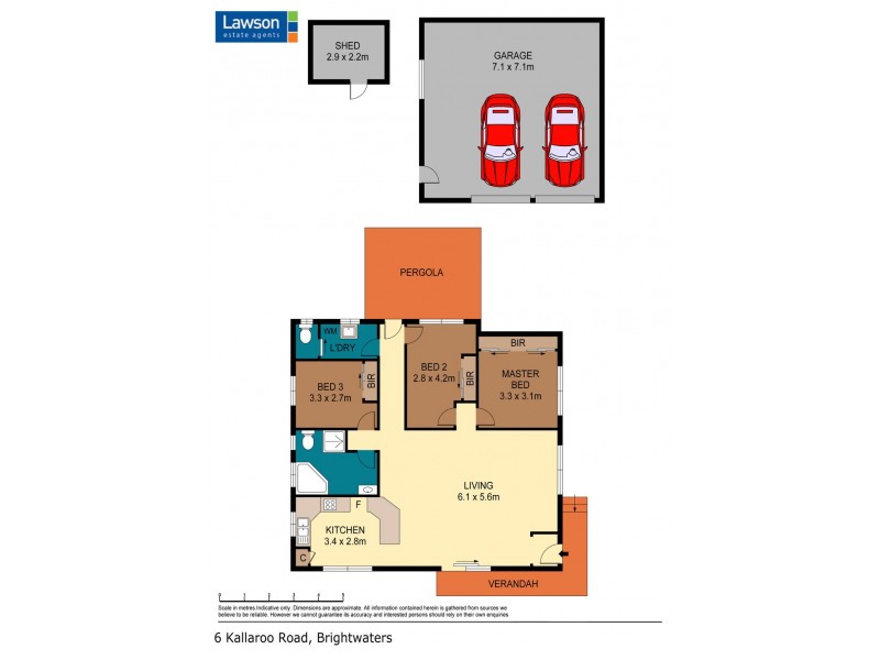 6 Kallaroo Road, Brightwaters NSW 2264 Floorplan