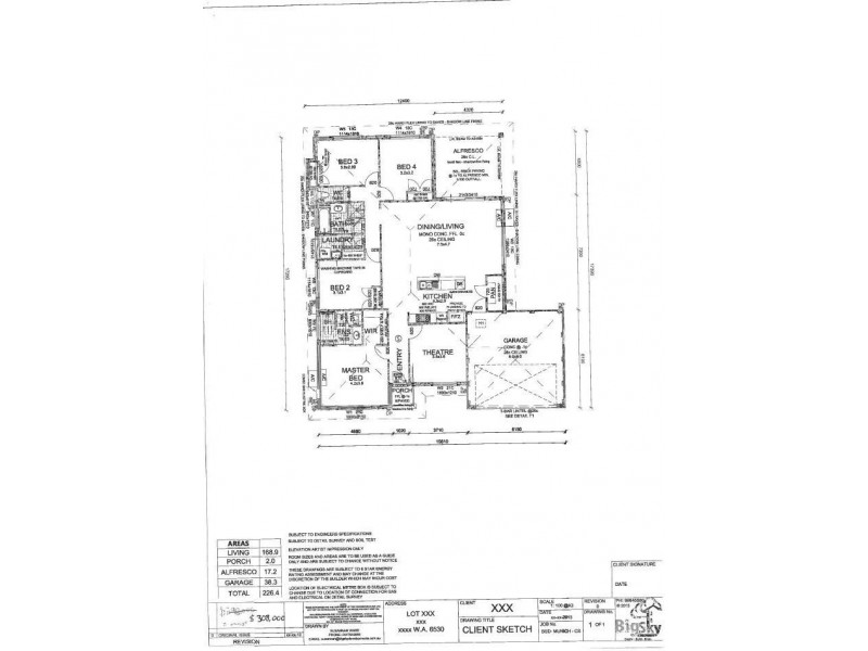 3 Beach View, Drummond Cove WA 6532 Floorplan