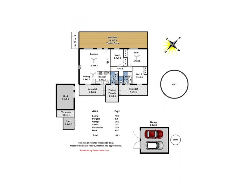 2 Hooper Rd, Tungkillo SA 5236 Floorplan