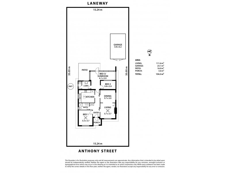 10 Anthony Street, Henley Beach SA 5022 Floorplan