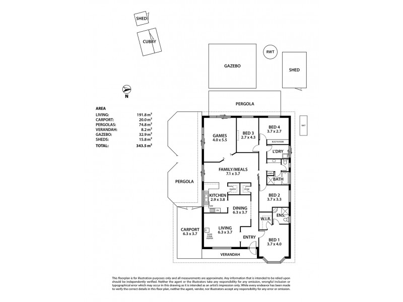 26 Fowler Street, Woodside SA 5244 Floorplan