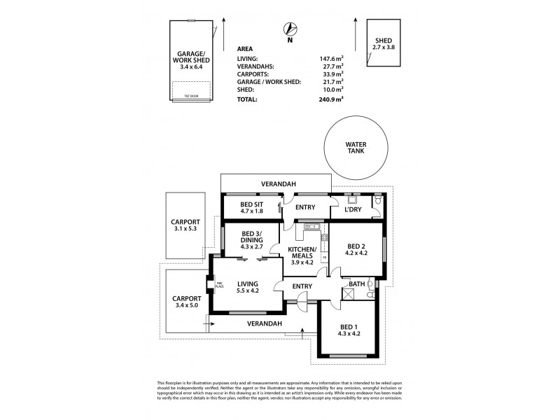 156 Onkaparinga Valley Road, Oakbank SA 5243 Floorplan