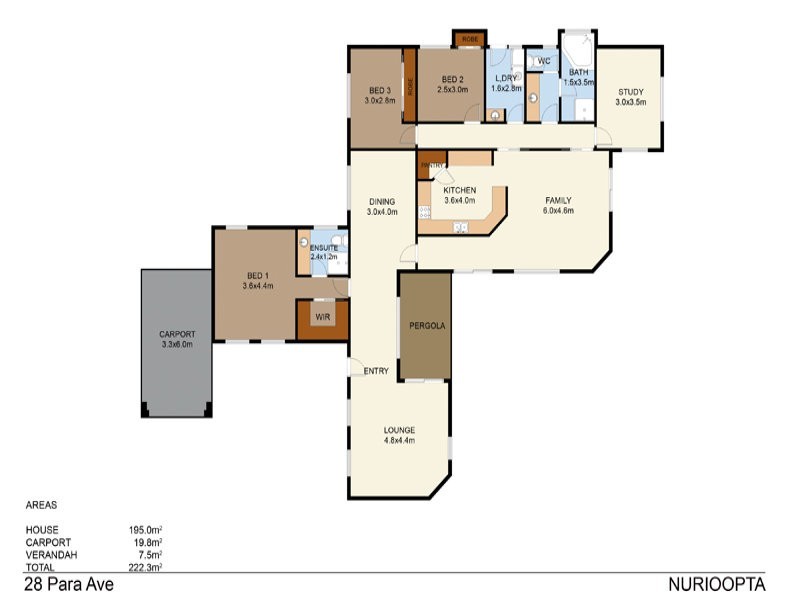 28 PARA AVE, Nuriootpa SA 5355 Floorplan