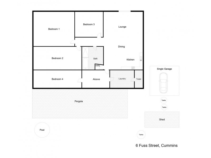 6 Fuss Street, Cummins SA 5631 Floorplan