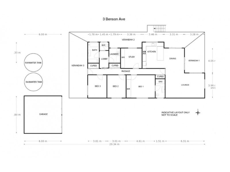 3 Benson Avenue, Coffin Bay SA 5607 Floorplan