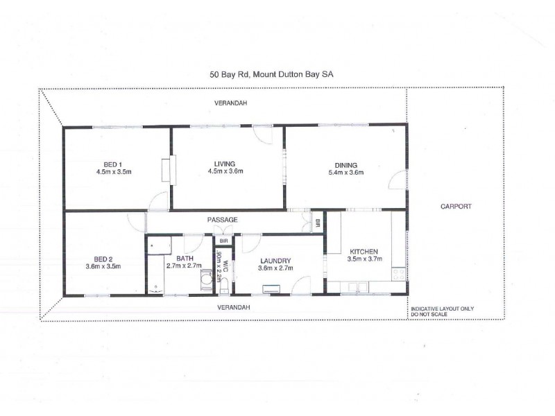 50 West Bay Road, Mount Dutton Bay SA 5607 Floorplan