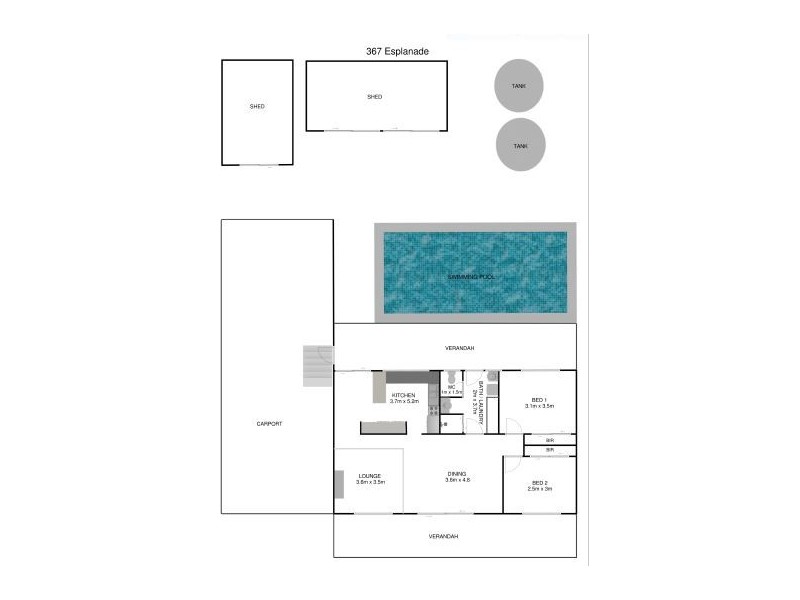367 Esplanade, Coffin Bay SA 5607 Floorplan