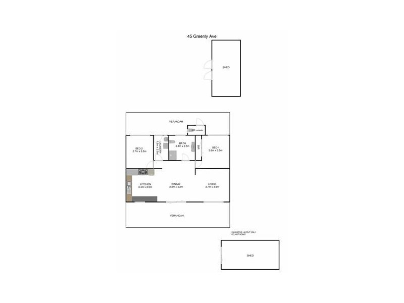 45 Greenly Avenue, Coffin Bay SA 5607 Floorplan