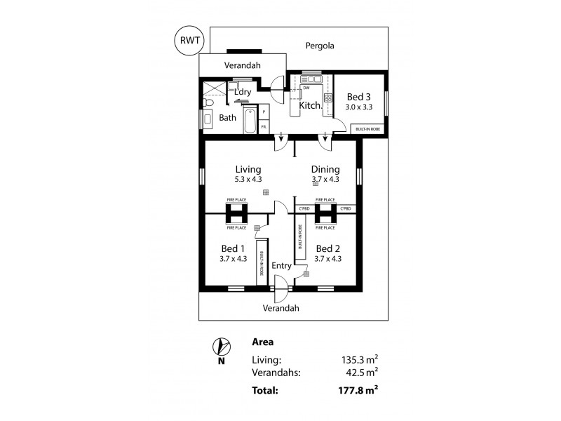 26 Sandergrove Road, Strathalbyn SA 5255 Floorplan
