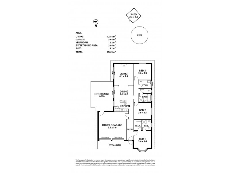11 St Andrews Drive, Strathalbyn SA 5255 Floorplan