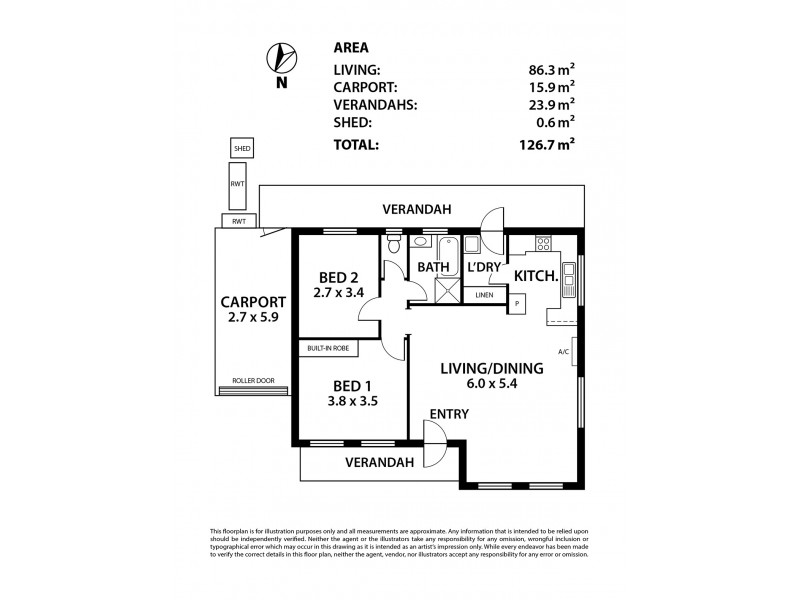 1/6 Milnes Road, Strathalbyn SA 5255 Floorplan